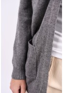 Cardigan Dama Only Onllesly Open Dark Grey Melange